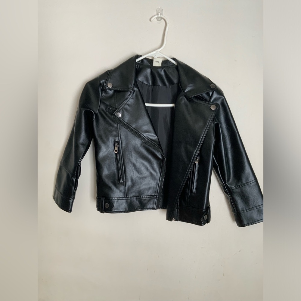 Girls Faux leather jacket, size medium